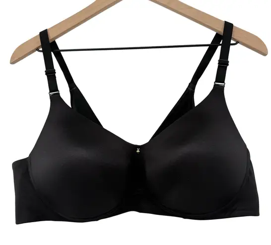 Cacique Invisible Backsmoother Lightly Lined No-Wire Bra Black 40C Full Coverage - Image 1