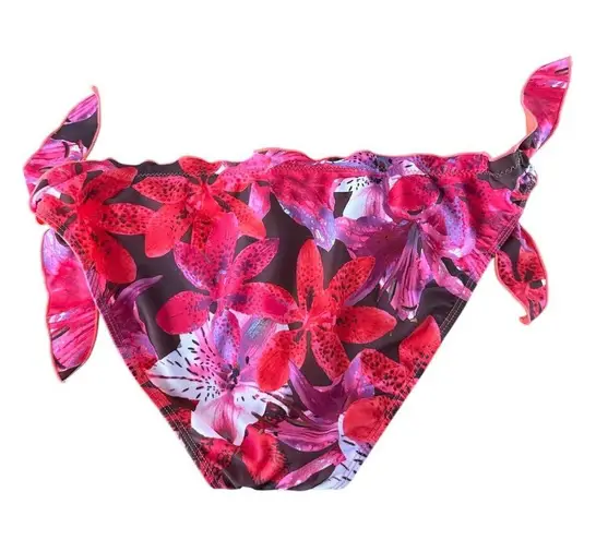 NWT Leilani Cali Pant Floral tropical Bikini bottom quicksilver size 12 Orange