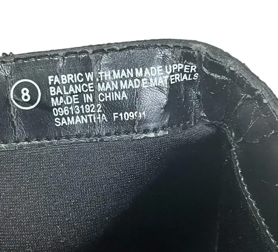 Isaac Mizrahi for Target Black Faux Suede Ankle Boots Heels Booties Size 8