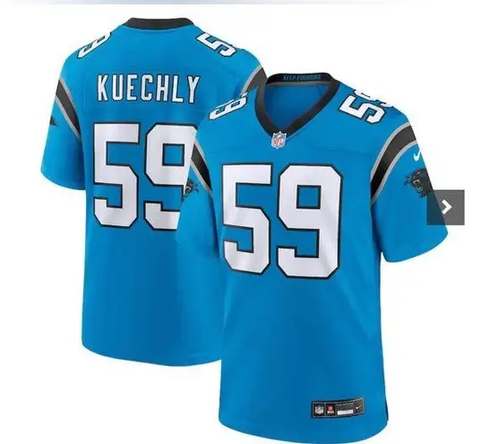 NFL Carolina Panthers Luke Kuechly Blue Nike  Football Jersey Women’s