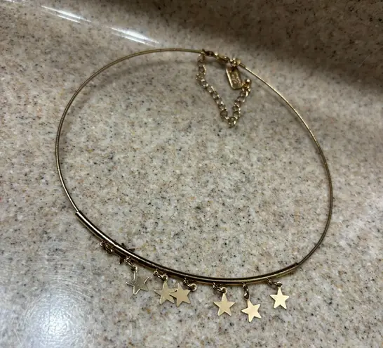 American Eagle gold Star necklace/choker 