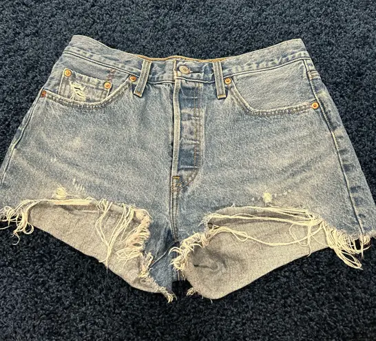 Levi's 501 High-Waisted Denim Shorts