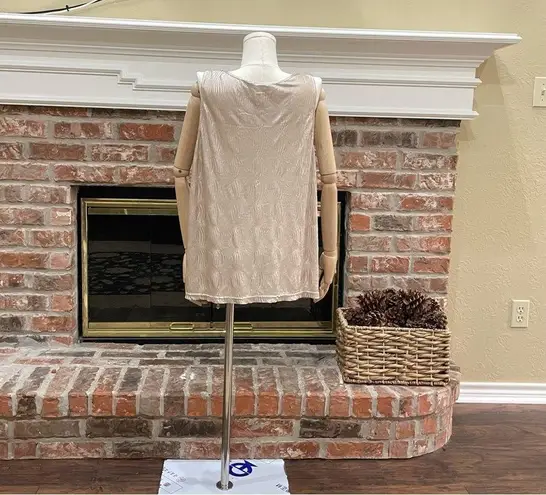 JACK by BB Dakota shimmery gold top with keyhole neck / XS / Excellent condition