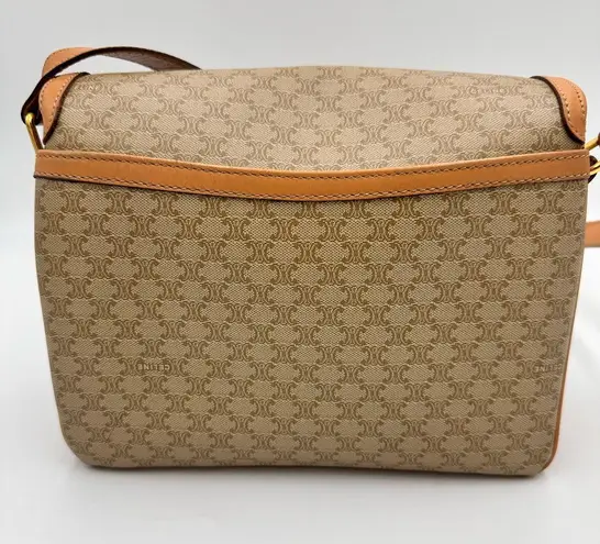 Celine Macadam Coated
Canvas Crossbody Bag Tan