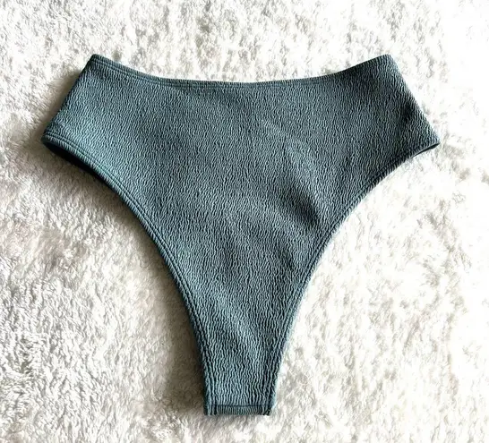 Wanderlust Textured Bikini Set Olive Size Small Green