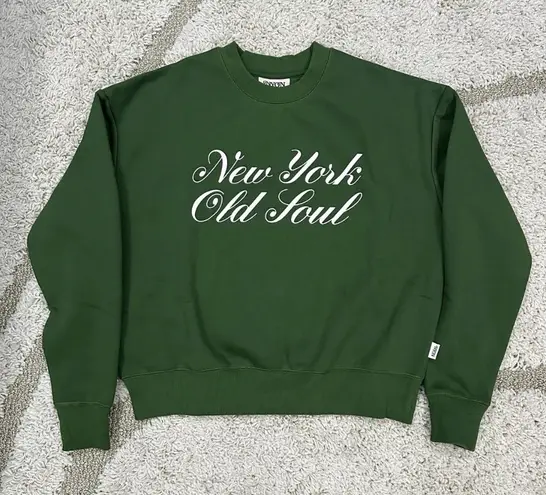New York or Nowhere (NYON) Women's Green Crewneck Sweatshirt XS NWT