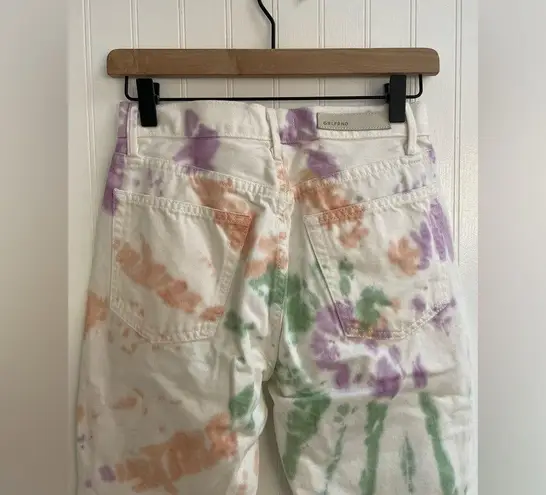 GRLFRND Denim Karolina Tie Dye Mid-Rise Skinny Jeans in Sugar Magnolia Size 25