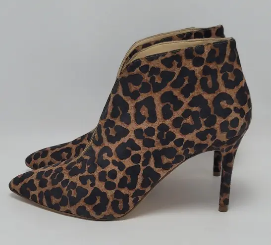 Jessica Simpson  Taveli Womens Leopard Print High Heel Pointed Toe Booties Size 9 - Image 11