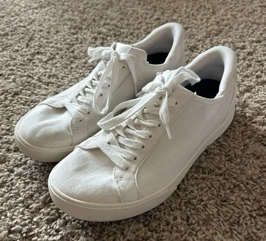 Kizik Unisex Irvine Casual Lace Up Sneakers Ivory White Women's 8