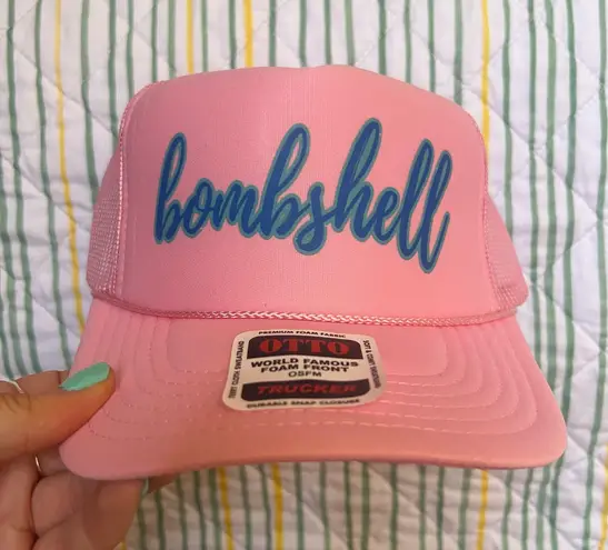 Love island bombshell trucker hat Pink