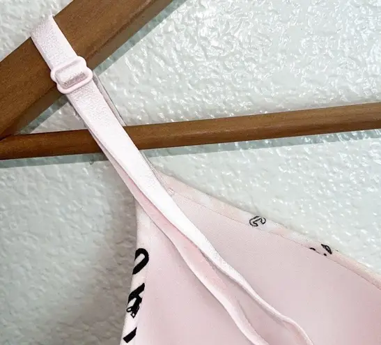 Victoria's Secret Victoria’s Secret Light Pink And Black T-Shirt Lightly Lined Demi Bra