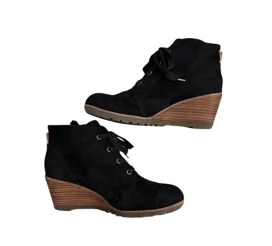 Dr. Scholls Women's Black Wedge Ankle Bootie Size 8