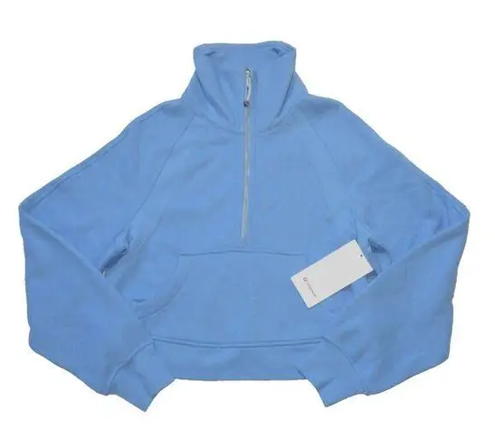 Lululemon NWT  Scuba Oversized Funnel Neck in Aero Blue Fleece Sweatshirt XS/S