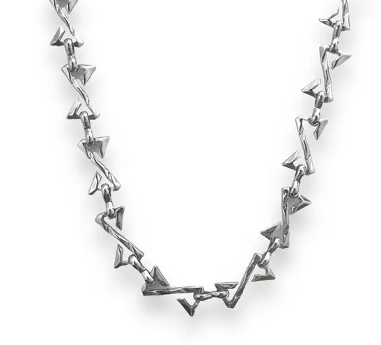 Link Chain Necklace for Men Women Streetwear Punk Hip Hop Unisex Style Silver