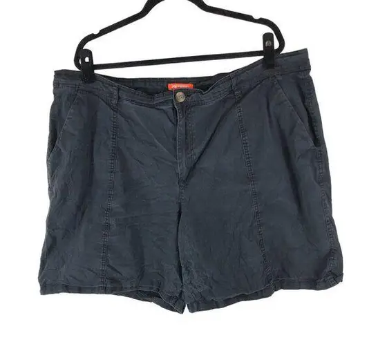 Joe Fresh Womens Casual Black Shorts Cotton Stretch 22W