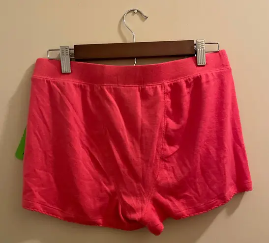 P.J. Salvage Women's Textured Essentials Ribbed Knit Shorts Retro Red Medium NWT NEW