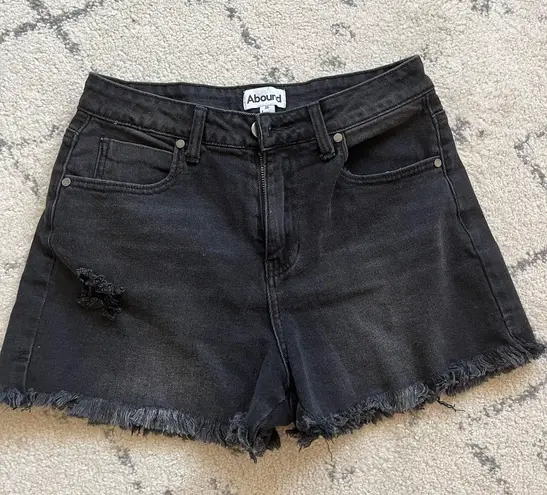 Abound Black Denim Shorts 