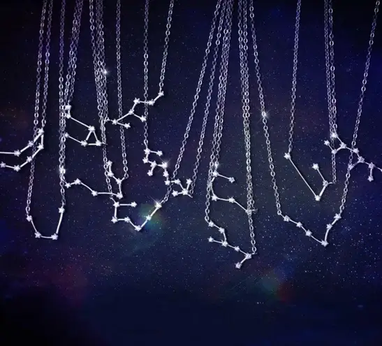 925 Silver Capricorn Zodiac Necklace & Adjustable Ring