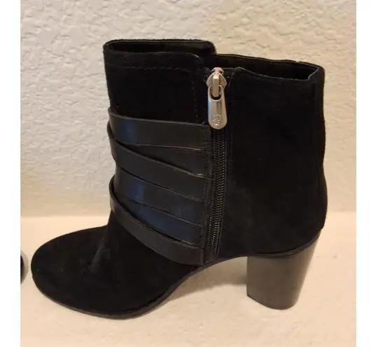 Adrienne Vittadini Black Ankle Boots Size 8