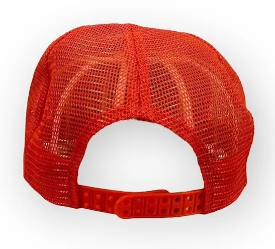Vintage Fremont Flea Market '94 Snapback Trucker Hat Orange