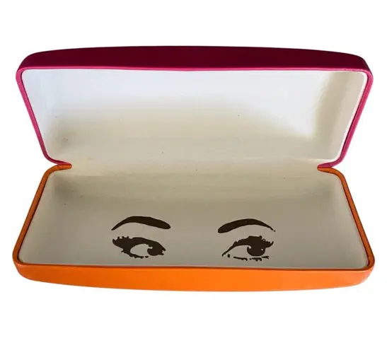 Kate Spade  Pink Orange Sunglasses Case