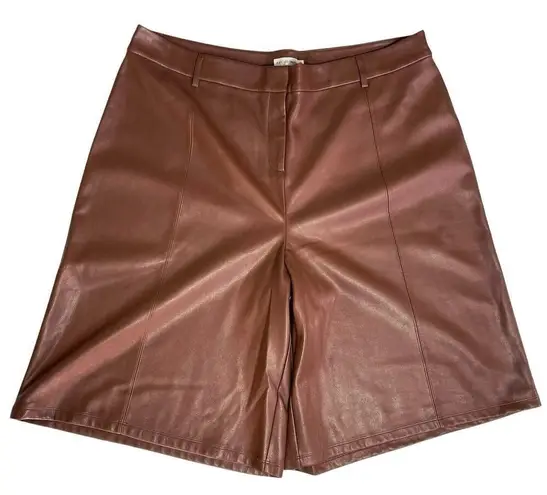 Avec Les Filles ANTHROPOLOGIE Women’s Davina Faux Leather Shorts