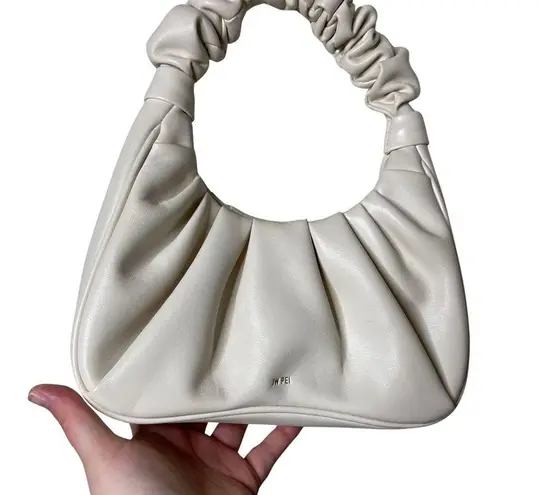 JW Pei GABBI RUCHED HOBO HANDBAG - IVORY