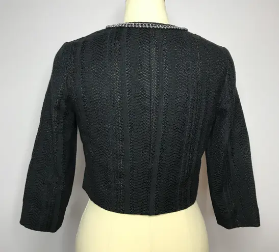 Karl Lagerfeld Paris Tweed Blazer Jacket