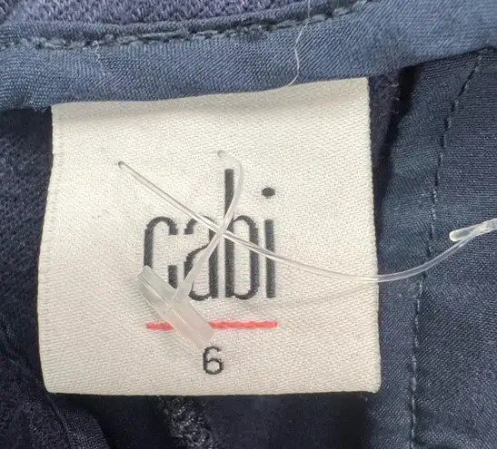 CAbi  Womens 9 to 5 Bootcut Trouser Pants Sz 6 Navy Blue Side Zip Pocket Stretch