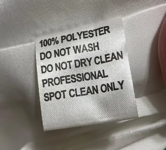 JJ's House NWT JJ’s House A-line V-Neck Mini Chiffon Homecoming Dress Ivory Ruffle sz 18W