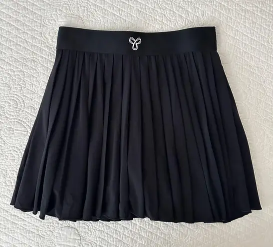 TNA Aritzia Tnamove Tennis Micro Skirt w/ Shorts Pleated Golf Black Mini Women’s Size M