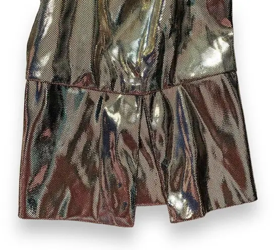 Vintage Venezia Jeans Top Gold Metallic Button