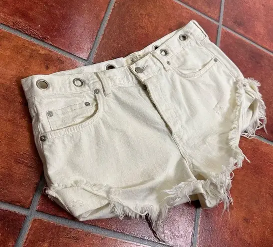 Free People  Sashed and Relaxed Shorts in White - Image 2