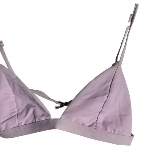 Mara Hoffman Astrid Pastel Pink UPF 50 Triangle Bikini Swimsuit Top Size Large