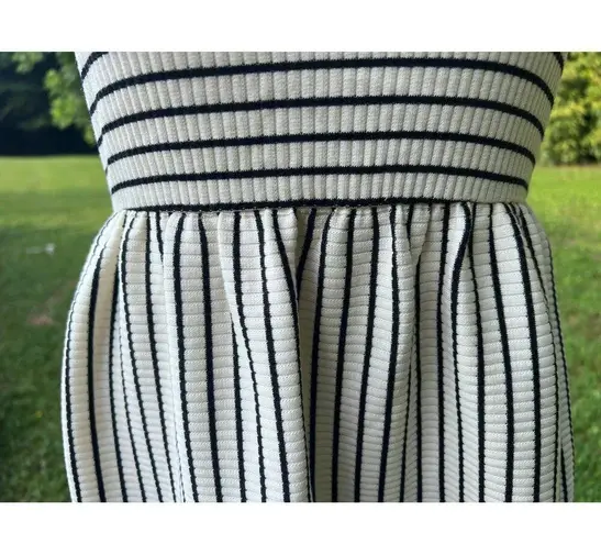 dRA Los Angeles Beau Striped Maxi Dress Size Small NWT Has Pockets! $140 Retail White