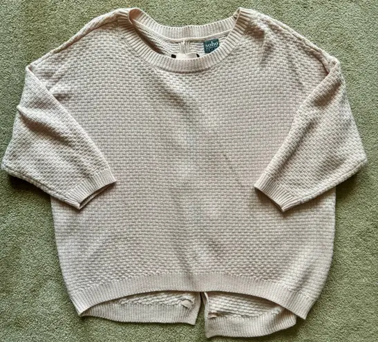 New York And Company Knit Pink Sweater Top Small