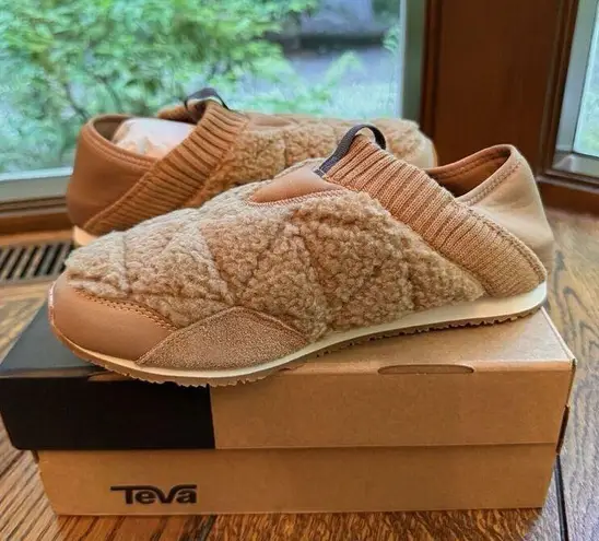 Teva New  ReEmber Moc Fleece Mule Shoes Sand Dune Brown Womens US Size 6