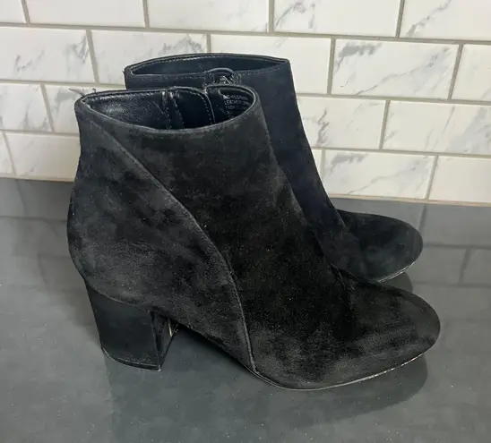 INC Black Suede Booties