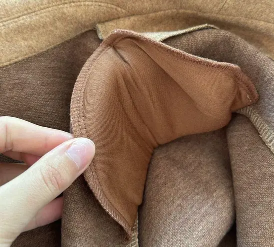 Carole Wren Brown Women's Oversized Lightweight Fall Coatigan Jacket Trendy