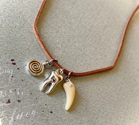 Handmade funky retro vintage fairy hippie style unique necklace✨