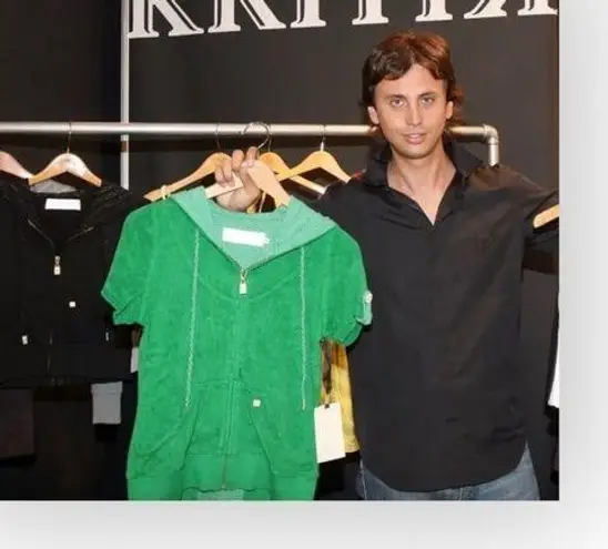 Y2K: new Kritik Nola Terry Juicy Zipper Kangaroo Pocket Hoodie Black L Size L