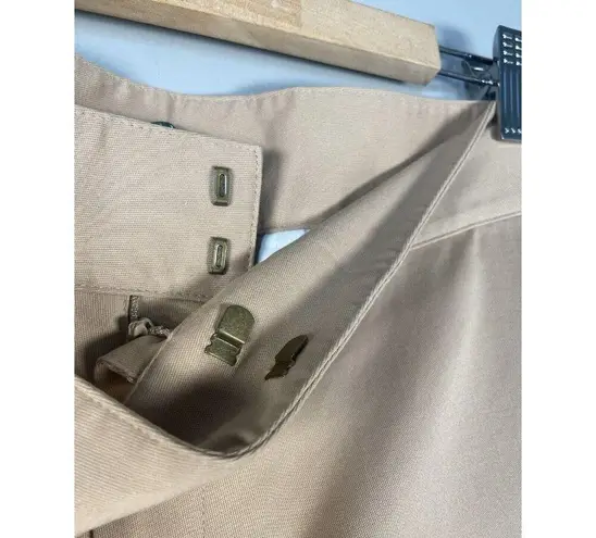 Lauren Ralph Lauren Chino Pants With Side Buckle Women's Size 10 Khaki Beige Tan