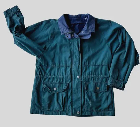 London Fog VTG 1990s Towne Jacket Windbreaker Green Unisex Medium Petite…