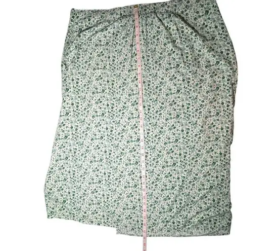 BloomChic Womens Size 18/20 Floral Print Skirt Side Slit Button Detail Lined