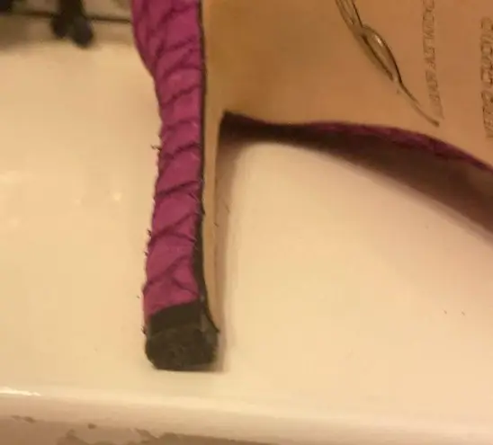 Brian Atwood  PURPLE & ORANGE STILETTO SHOES SIZE 7