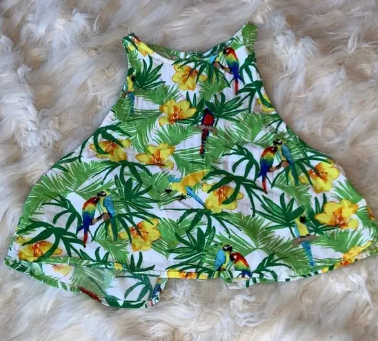 American Apparel  PARROTS IN PARADISE TROPICAL TOP