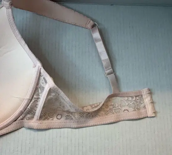 Laura Ashley Bra Lace Everyday Comfort Bra in Light Pink Sz 42D NWOT