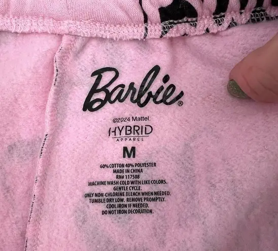 Juniors Barbie Fleece Shorts M Pink Size undefined