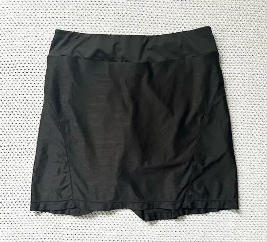 Peter Millar  Black E4 Wicking Athletic Tennis Skort Skirt Built In Shorts Small