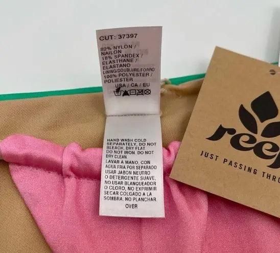 REEF Bikini Bottoms Rainbow Ombre Tie Waist Swim Teen Spirit NWT Size Small